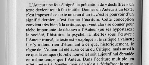 La mort de l'auteur, p. 68.