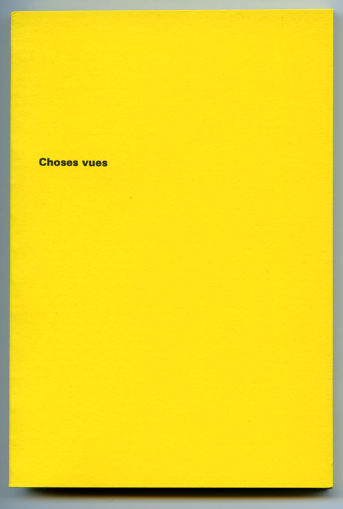 Choses vues (couverture)