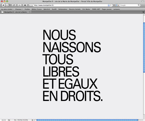 Nous naissons tous etc. (site internet)